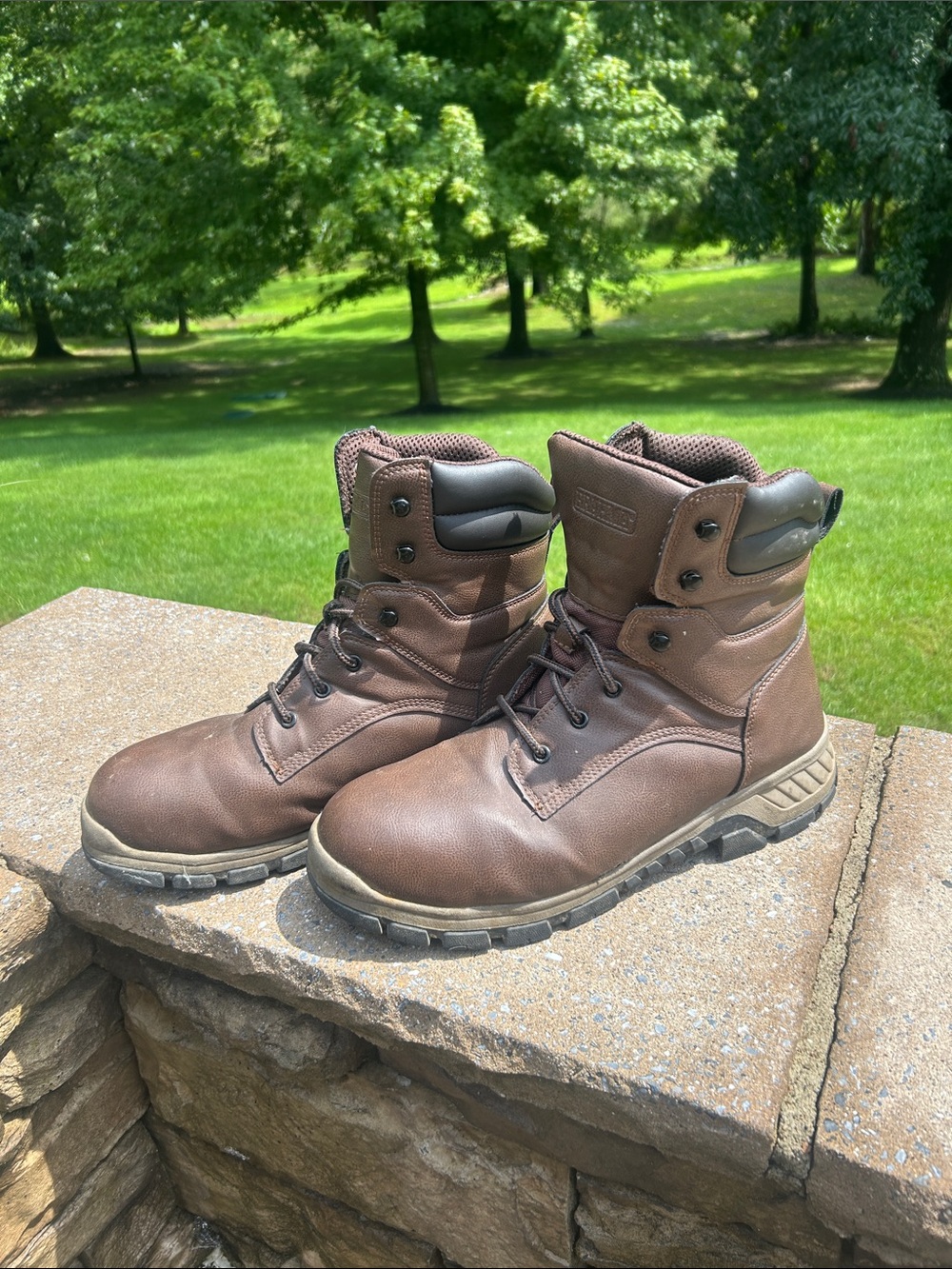 Brahma Brown Steel Toe Work Boots